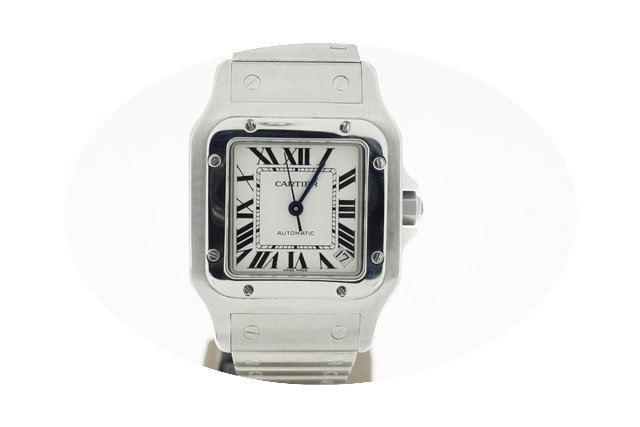 Cartier Santos Galbee Full Steel (B&...