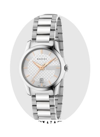 Gucci G-Timeless Small Silver Dial Steel...