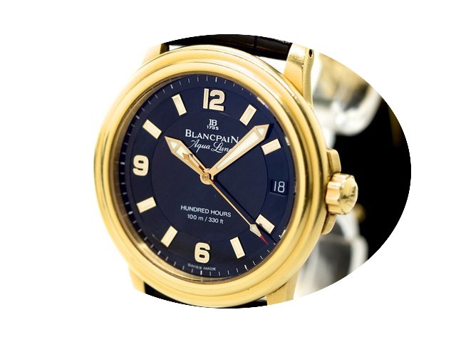 Blancpain Aqua Lung Ref-2100-1430 18k Ye...