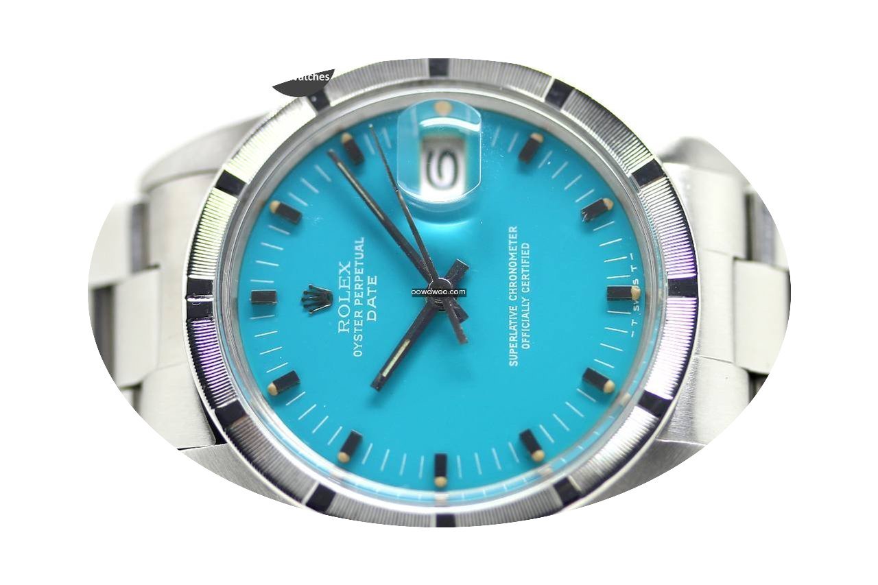 Rolex Oyster Perpetual Date Blue Dial Af...