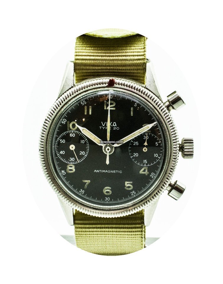 Vixa Type 20 Vintage Military Chronograp...