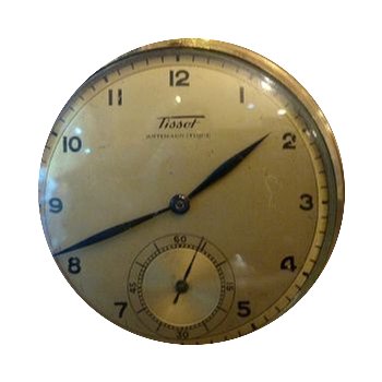Tissot vintage pocket watch gold plated ...