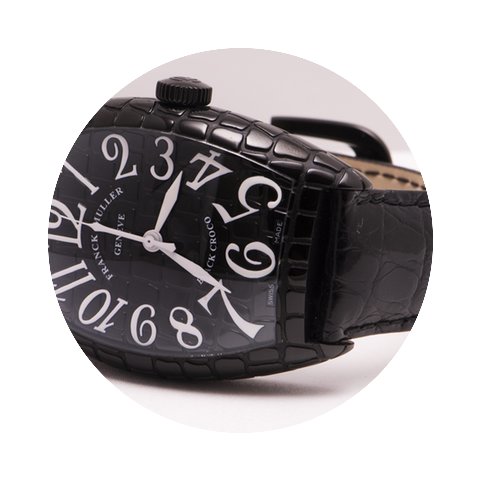 Franck Muller Casablanca Black Croco...