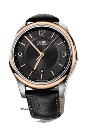 Oris Classic Date Farbe Schwarz Gold...