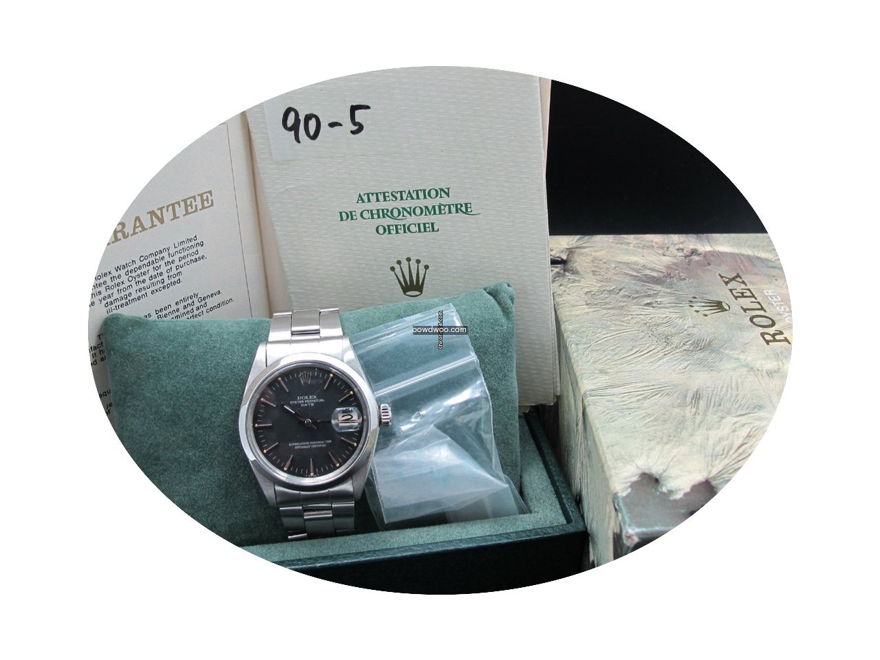 Rolex OYSTER DATE 1500 Original Matt Bla...