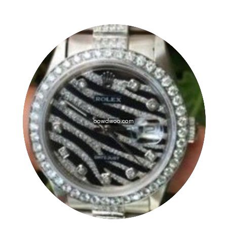 Rolex Datejust Steel Zebra 18k White Gol...