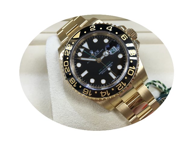 Rolex GMT Master II 116718LN 18K GOLD Ce...