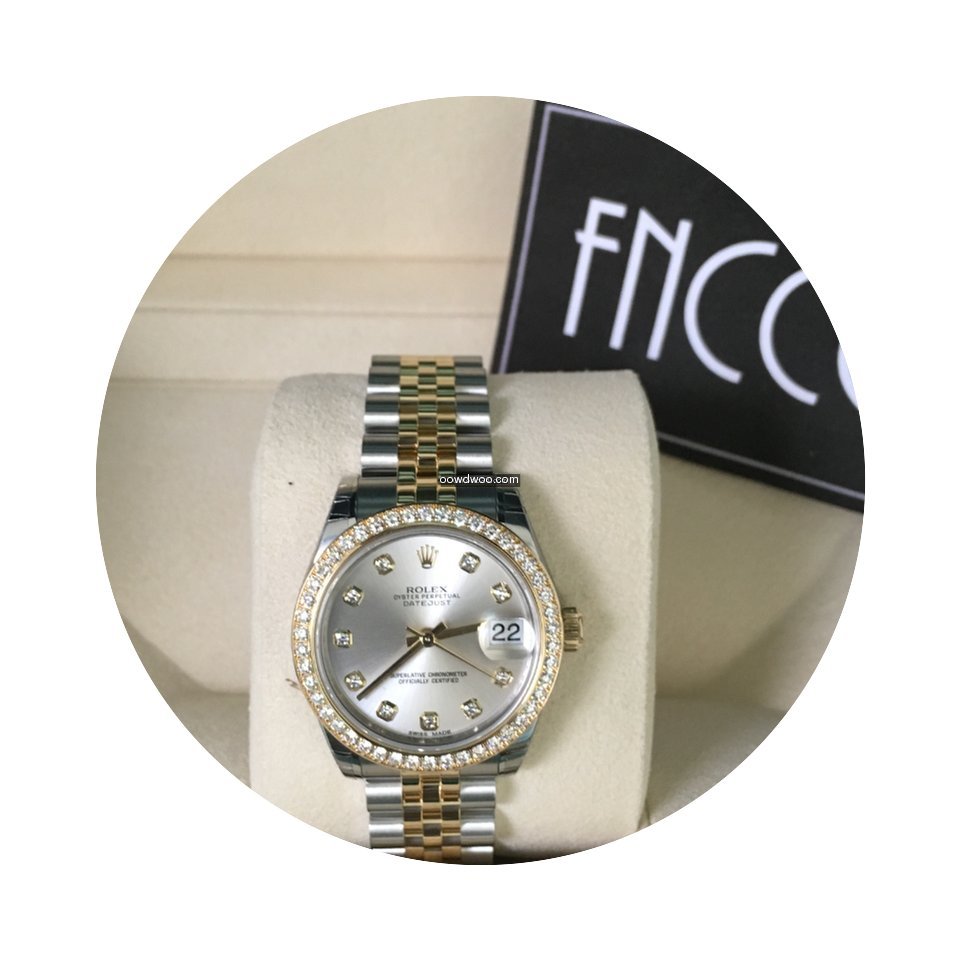 Rolex 178383 Datejust 31MM Silver Diam...