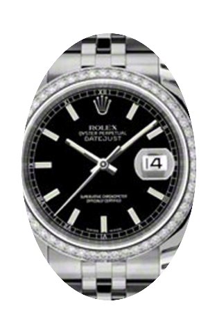 Rolex Datejust 36 116244-BLKSJ Black Ind...
