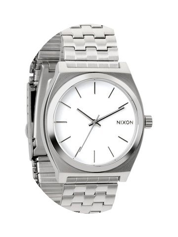 Nixon Time Teller A045-100 White Unisexu...