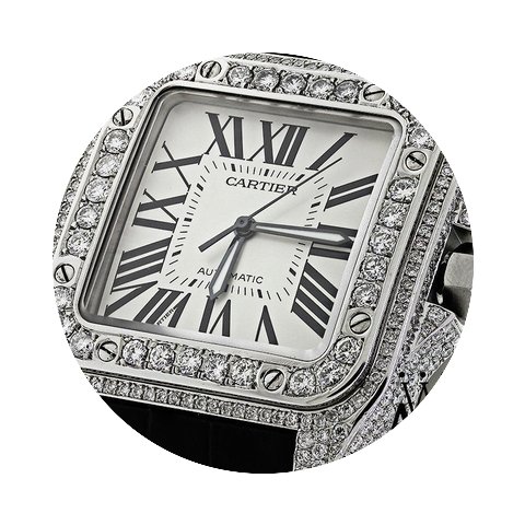 Cartier Luxury Diamond Cartier Santos 10...