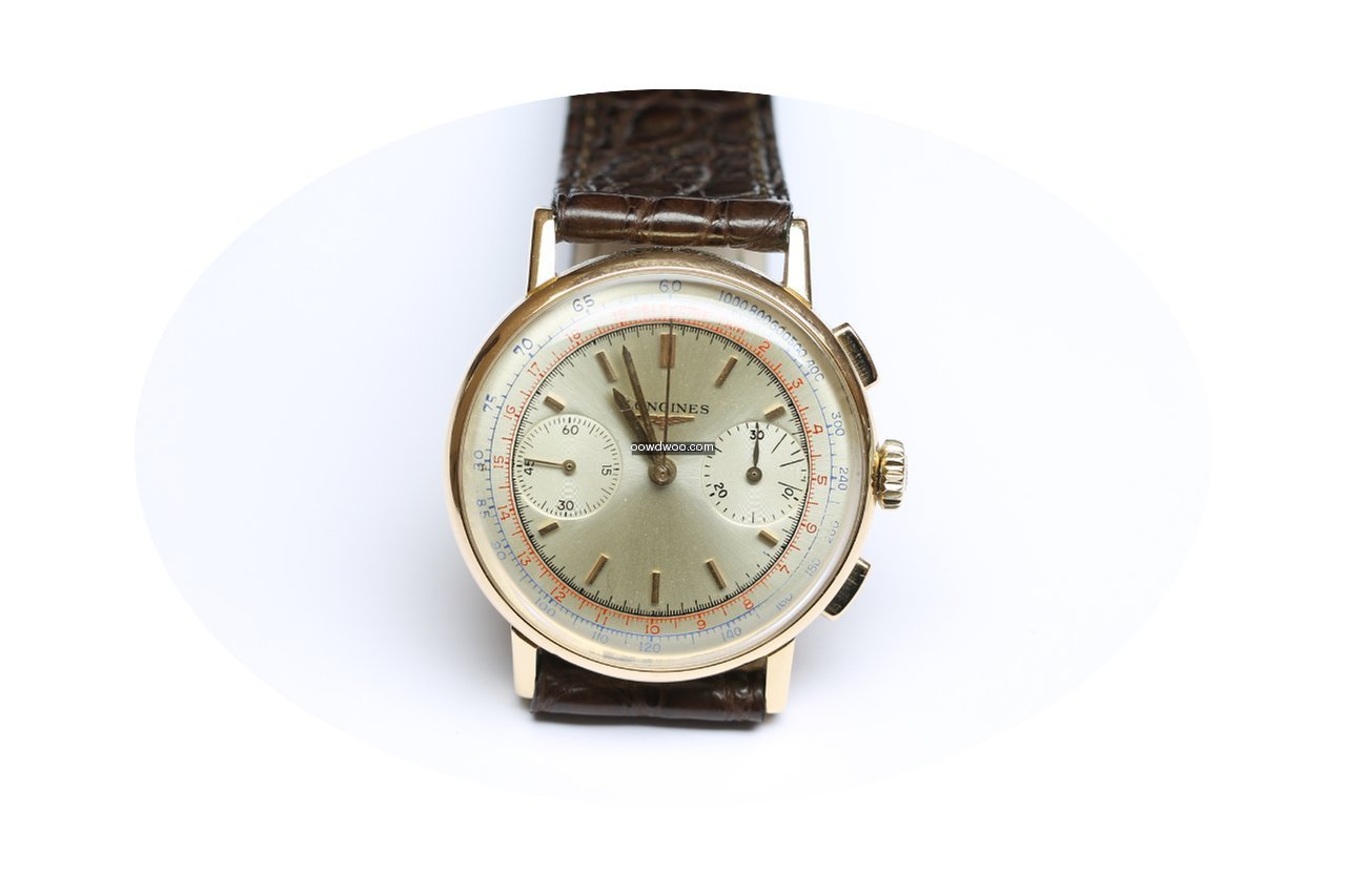 Longines cronografo oro 18 KT...