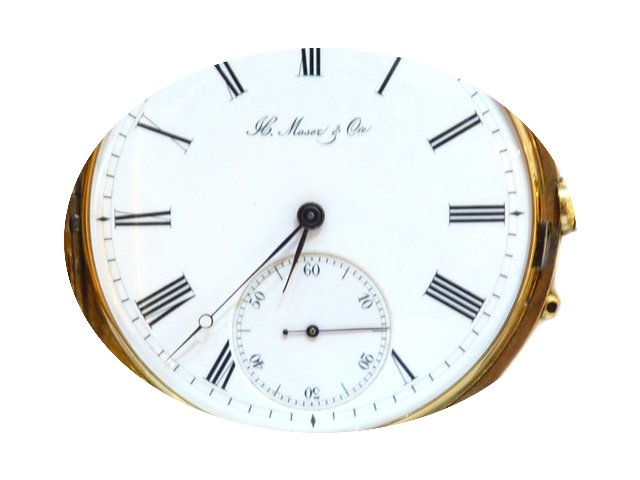 H.Moser & Cie. 18kt Gold Savonette T...