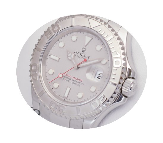 Rolex Yachtmaster 16622 Stahl Platin aus...
