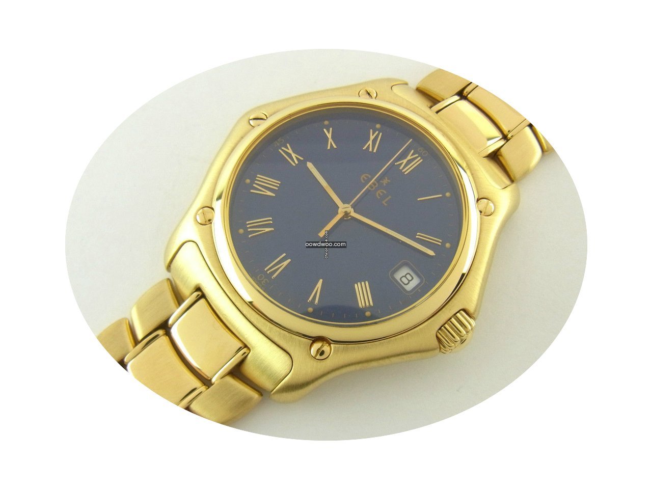 Ebel 1911 Herrenuhr Quarz 38 Mm 18 Kt Go...