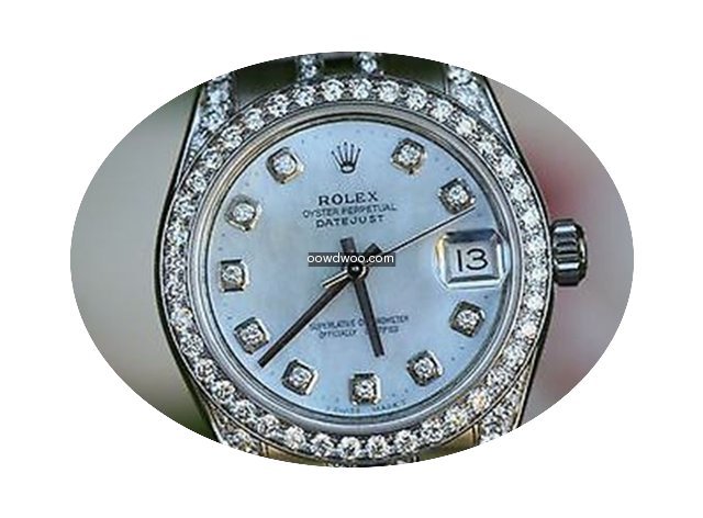 Rolex 31mm Midsize 178240 Diamond Lugs B...