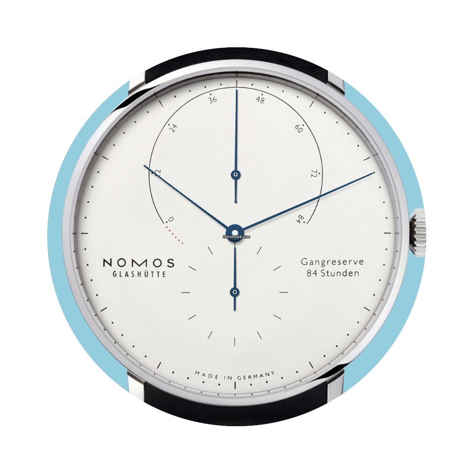 Nomos Glashüte Lambda Weißgold mit geb...
