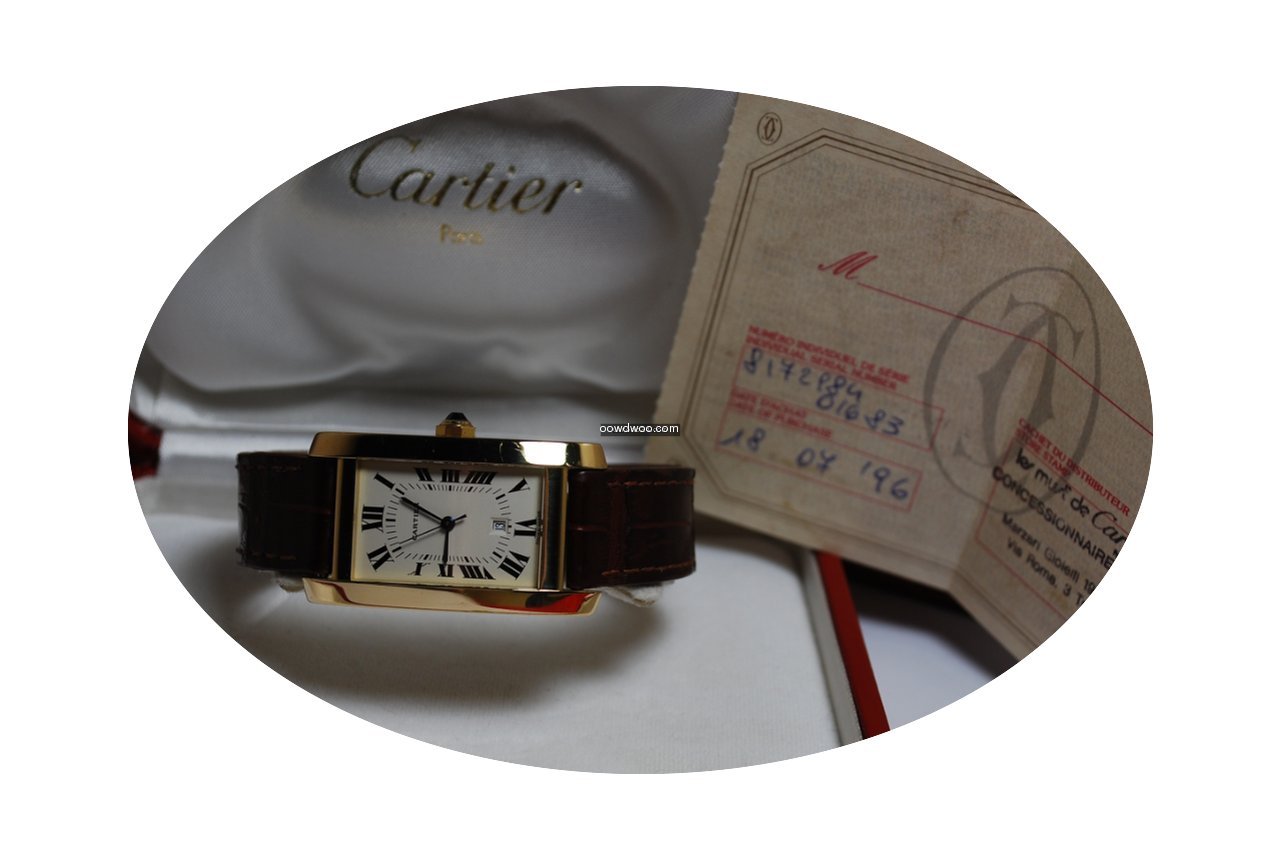 Cartier Tank Américaine oro...