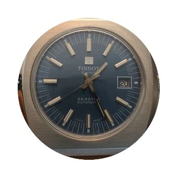 Tissot vintage seastar auto date steel r...