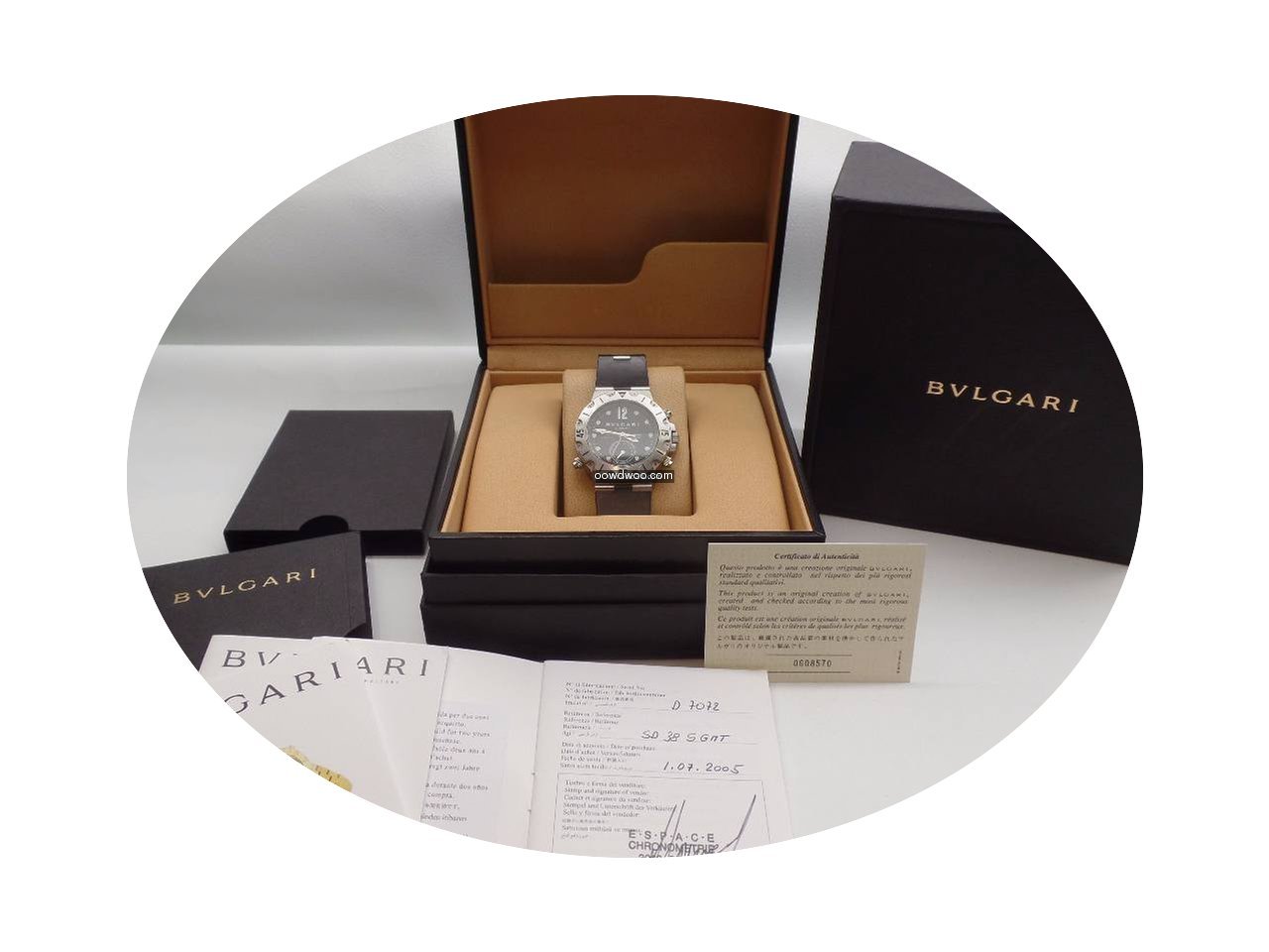 Bulgari Scuba GMT 3 Time Zone...