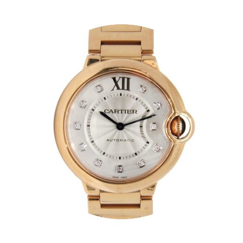 Cartier Ballon Bleu Diamond Dial 18K Sol...