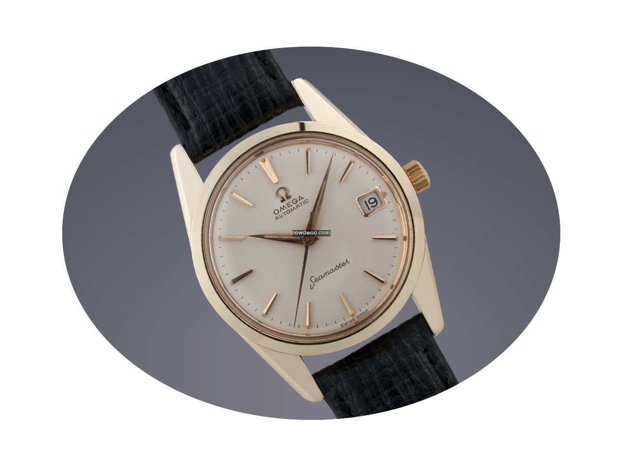 Omega Seamaster gold capped automatic wa...