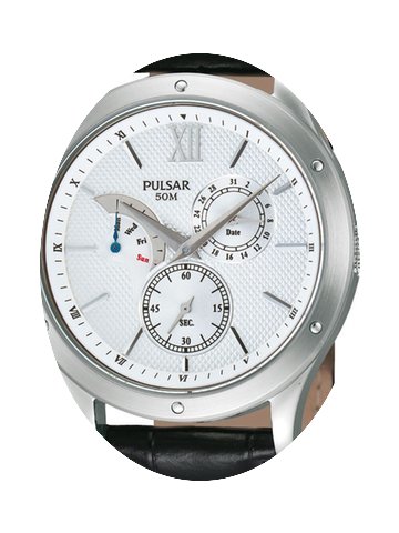 Pulsar PQ7005X1 Herrenuhr silber schwarz...