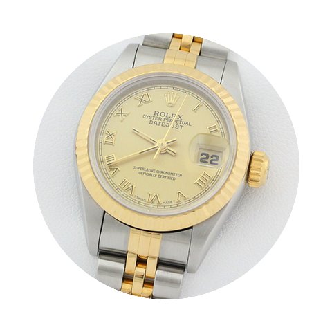 Rolex Datejust Lady Automatik Stahl Gold...