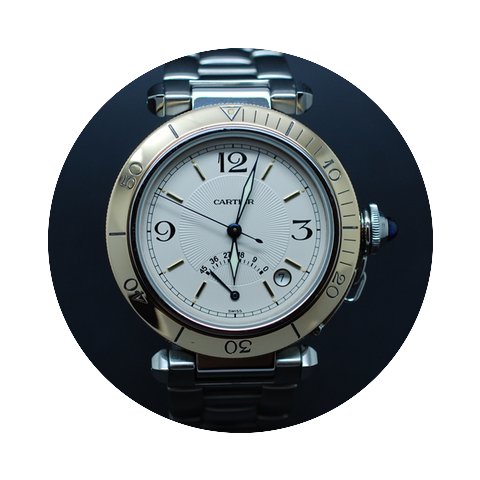 Cartier Pasha en Or et acier 38mm Réser...