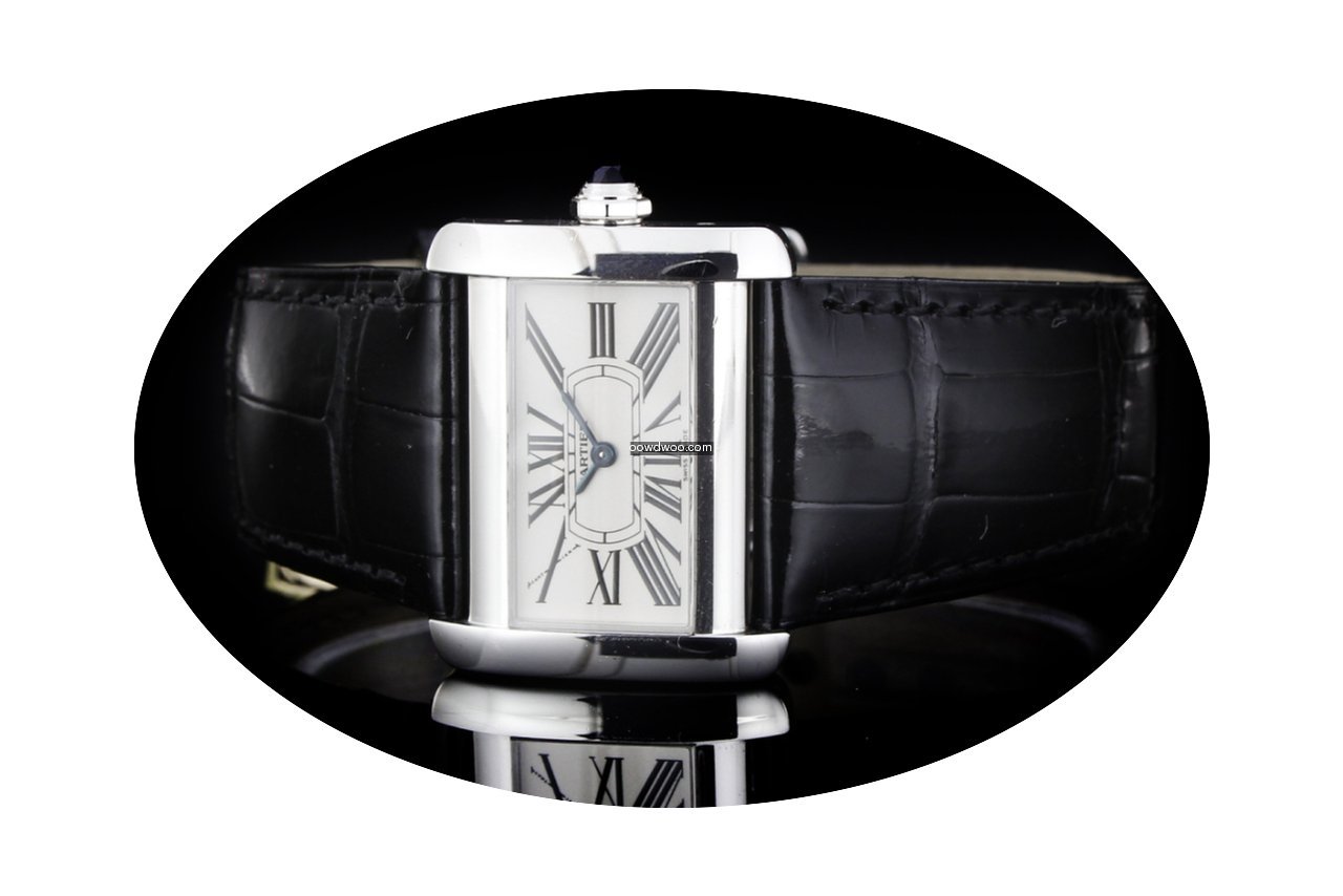 Cartier Divan Damenuhr (23mm) in Edelsta...