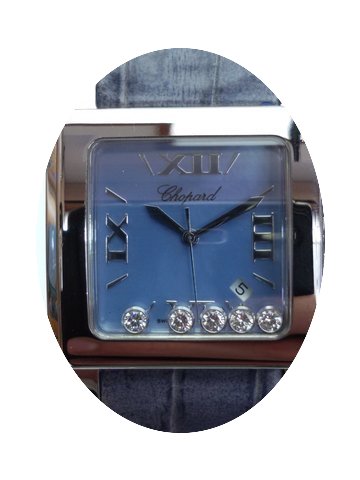 Chopard Happy Sport Square with 5 diamon...