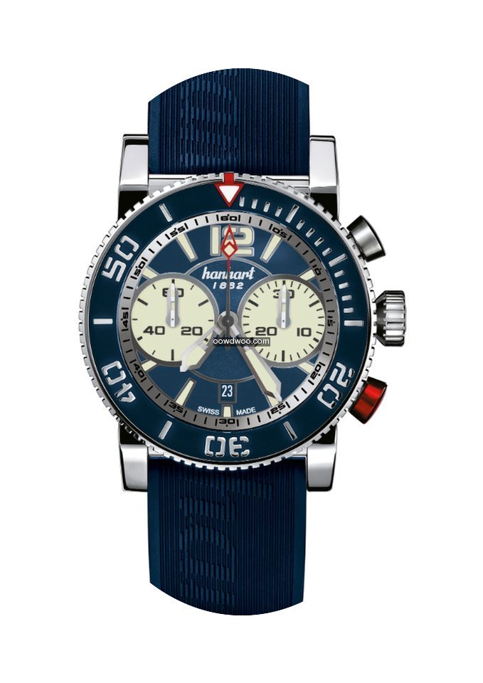 Hanhart Primus Diver mit Kautschukband 7...