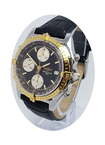 Breitling Chronomat D13047 Mens 18K Gold...