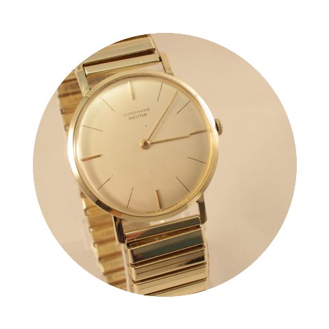 Junghans Meister Gold 585 er 14 Karat Vo...