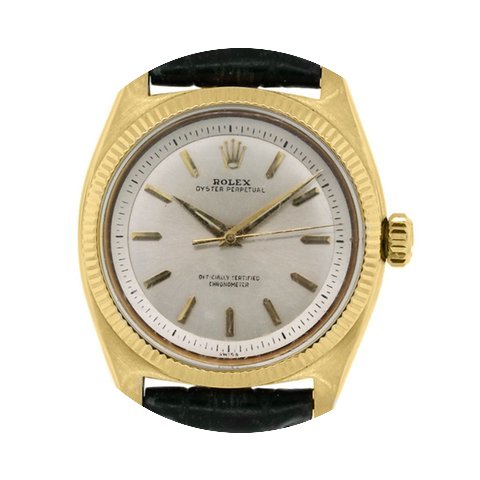 Rolex Oyster Perpetual 6502 18k Gold On ...