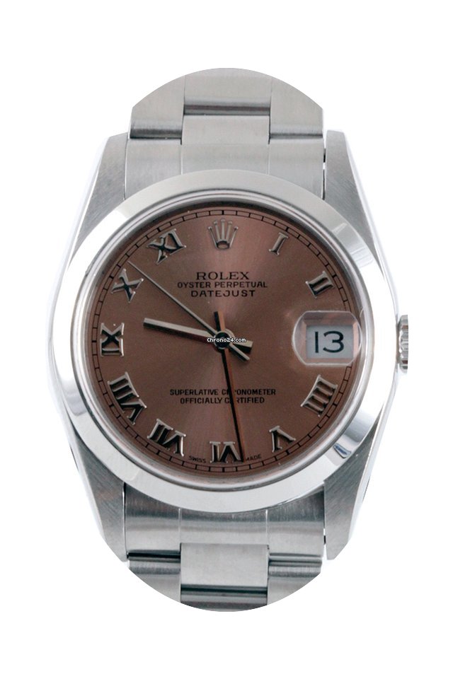 Rolex midsize 68240 Datejust Salmon Roma...