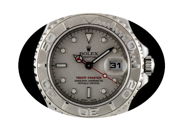 Rolex Stainless Steel O/P Silver Dial Ya...