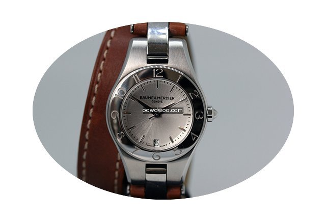 Baume & Mercier Linea steel quartz watch...