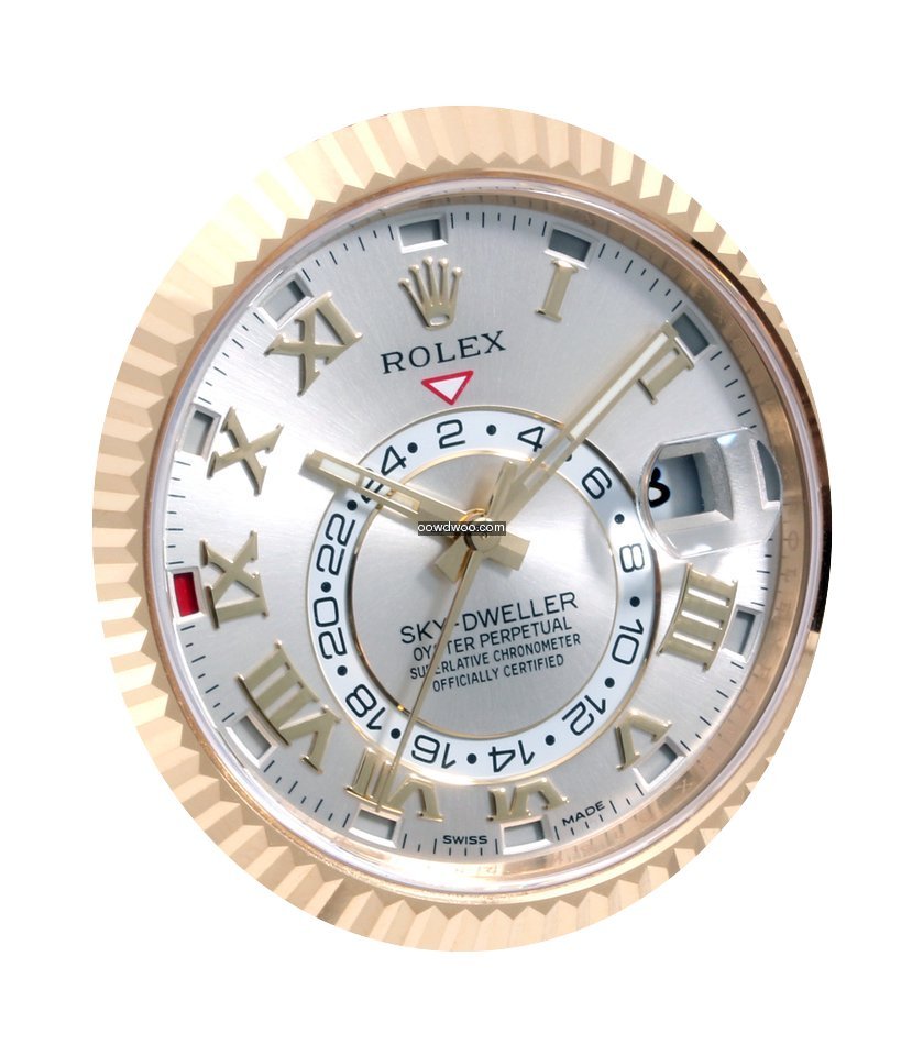 Rolex 18K Yellow Gold 42mm Sky-Dweller S...