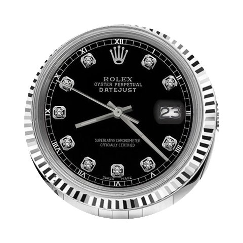 Rolex Man`s Rolex 36mm Datejust Black Co...