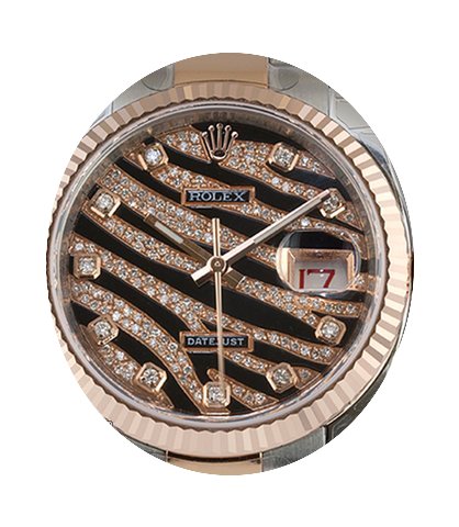 Rolex DateJust 36mm Steel/Rose Gold Tige...