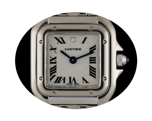 Cartier 18k W/G Silvered Heart Dial Limi...
