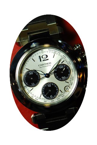 Cartier Pasha Ss Chronograph Date Automa...