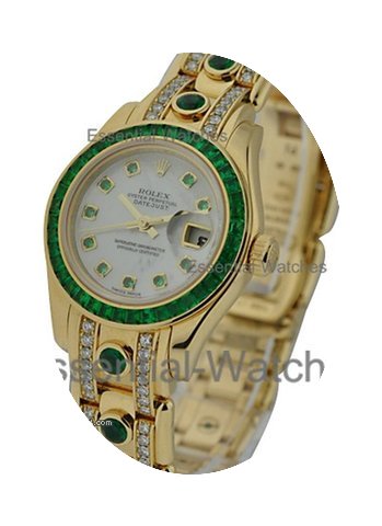Rolex Used Special Edition Emerald and D...