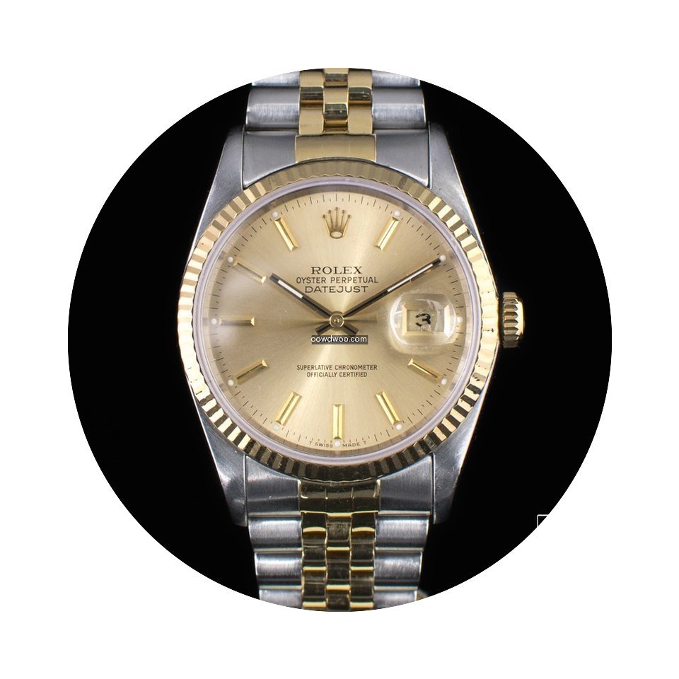 Rolex Datejust 36mm Steel & Yellow Gold ...