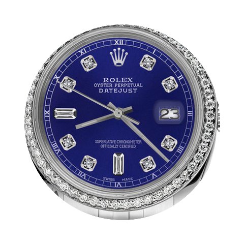 Rolex Men`s Rolex 36mm Datejust Blue Col...