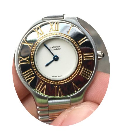Cartier must 21 acciaio oro gold steel q...