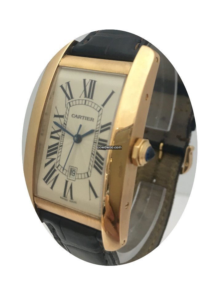 Cartier Tank Americaine Automatic 18K Ro...