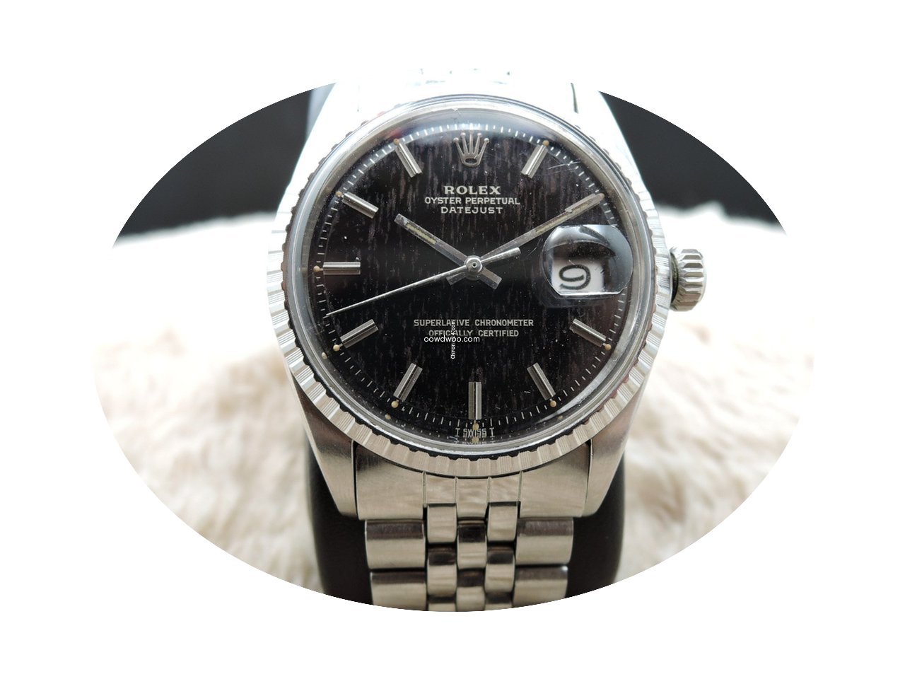 Rolex DATEJUST 1603 SS Original Tropical...