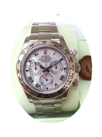 Rolex 116509 Daytona White Gold Meteorit...